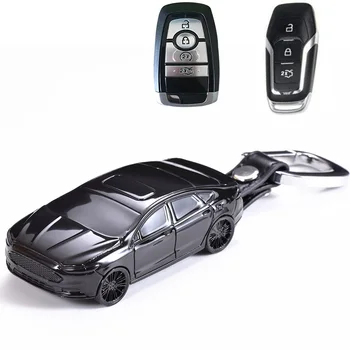 

Car Model Shape Car Key Case Cover Fob Chain Remote Suit for Ford EXPLORER ESCAPE FOCUS EDGE Mustang MONDEO F 150 TAURUS ESCORT