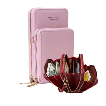 

Freeship New Cell Phone Crossbody Bag High Capacity Wallet Keychain Purse Cable Bag Organizer For Women
