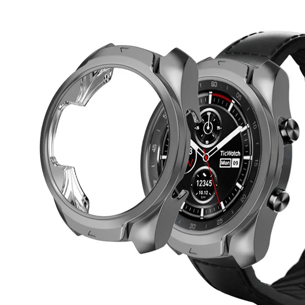 Мягкие ТПУ часы полный экран защитный чехол для Ticwatch Pro замена Смарт часы крышка кожи бампер оболочки аксессуары