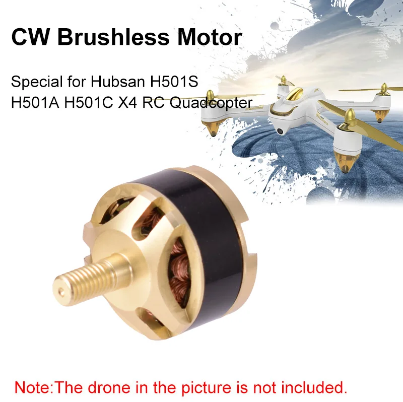 Бесщеточный двигатель Hubsan H501S CW CCW 1806 1650KV универсальный для квадрокоптера H501C