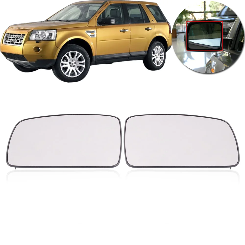 Capqx 1pair Outer Rearview Mirror Glass With Heating For Land Rover Lr2