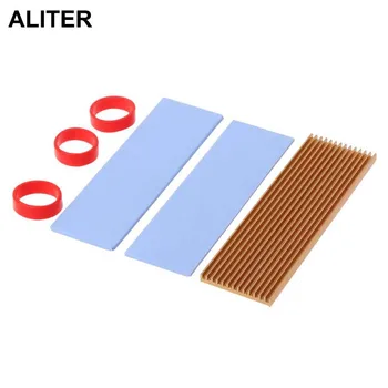 

N80 NVME NGFF M.2 2280 PCIE SSD Cooling Aluminum Sheet Heat Sink Thermal Pad Heat Dissipation Radiator