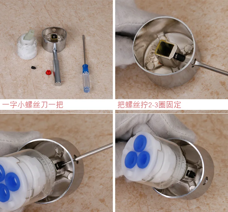 High-quality Kitchen hot cold faucet handle Switch 35mm/40mm Basin Mixer Tap Replacement Cover shower faucet filter Accessories