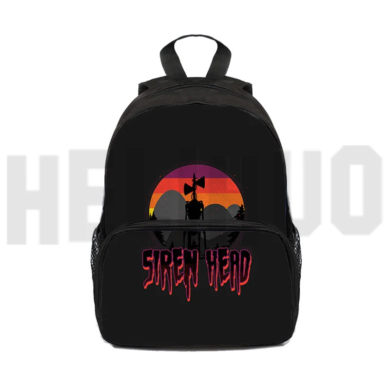

Funny Graphic Print Scary 3D Siren Head Vintage Backpack Student BookBag Boys Girls Laptop Children School Bags Women Travelbag