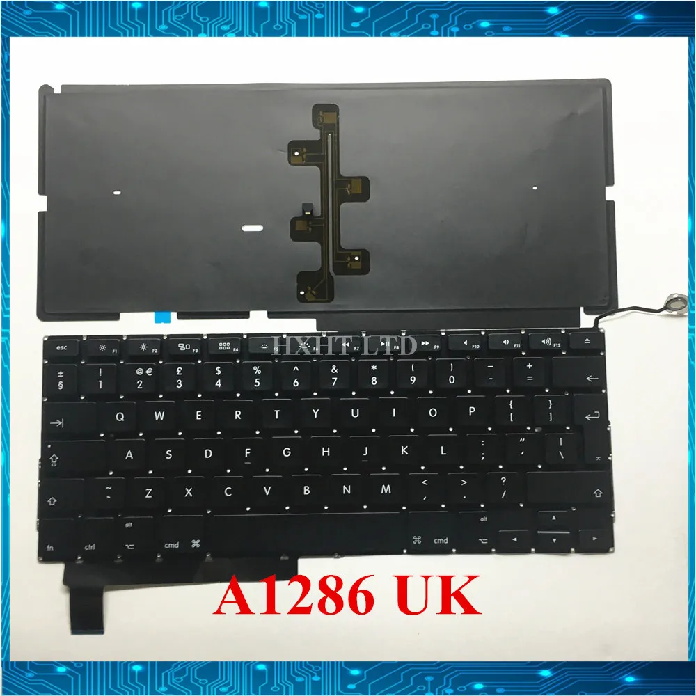 

NEW A1286 UK keyboard For Macbook Pro 15" A1286 Laptop keyboard UK layout 2009 2010 2011 2012 year