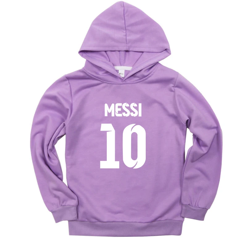 Hip Hop MESSi Hoodie for Kids Argentina Jersey Unsex MESSi Streetwear for Teenager Sports Coat Casual O-Neck Sweatshirt