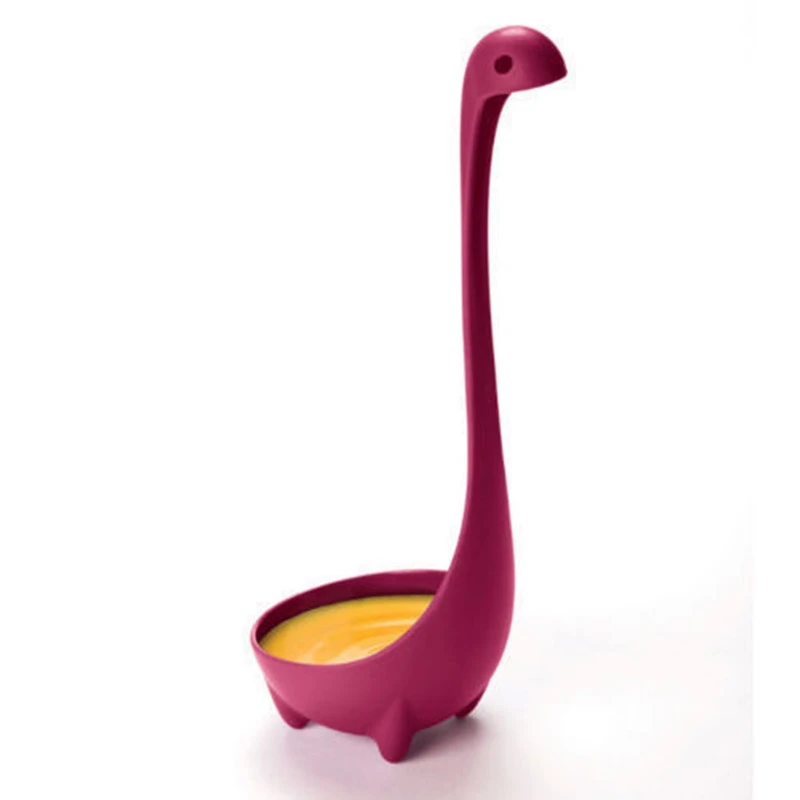 3 PCS Kitchen Supplies Dinosaur Spoons Soup Loch Ness Ladle Long Handle Spoon