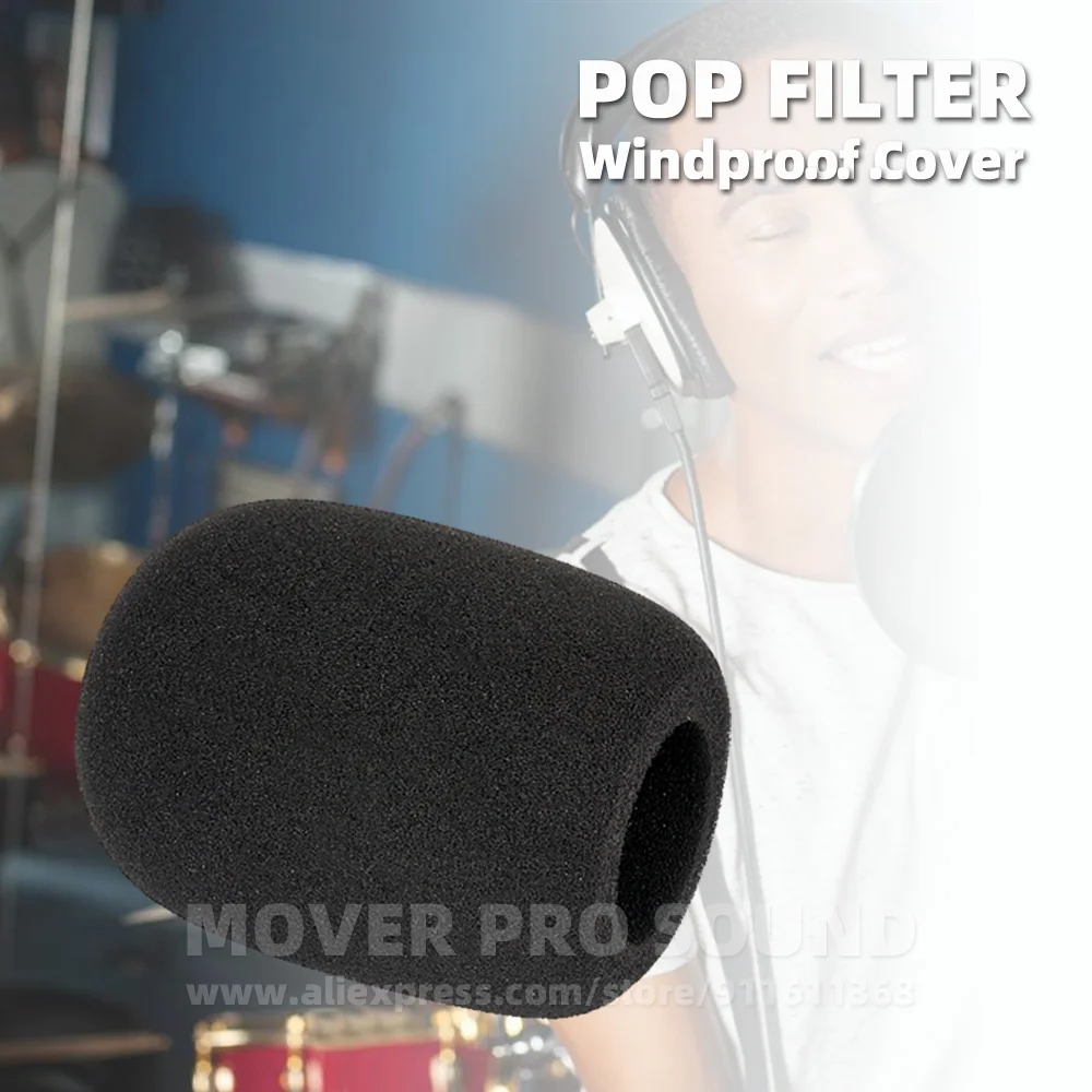 Tela à Prova de Vento para Shure Mv7 Mv7x mv x Podcast Filtro Pop Anti Ruído Pára-brisas de Microfone - Image 6