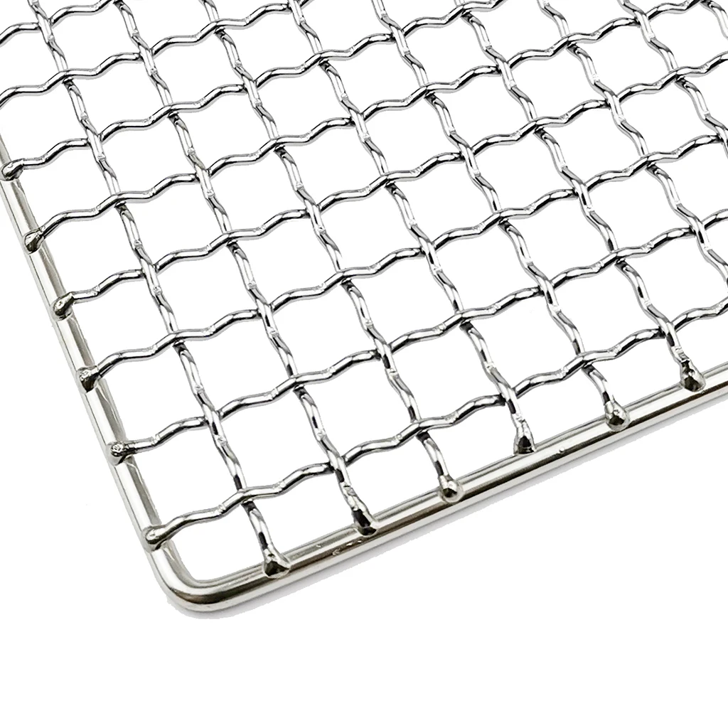 Stainless Steel Barbecue Grill Net Meshes Grate Wire Net Camping Hiking Outdoor Grill