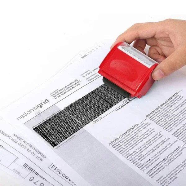 

Theft Protection Stamp for Personal Information Privacy Seal Durable Identity Theft Protection Security Self Covering Garbled