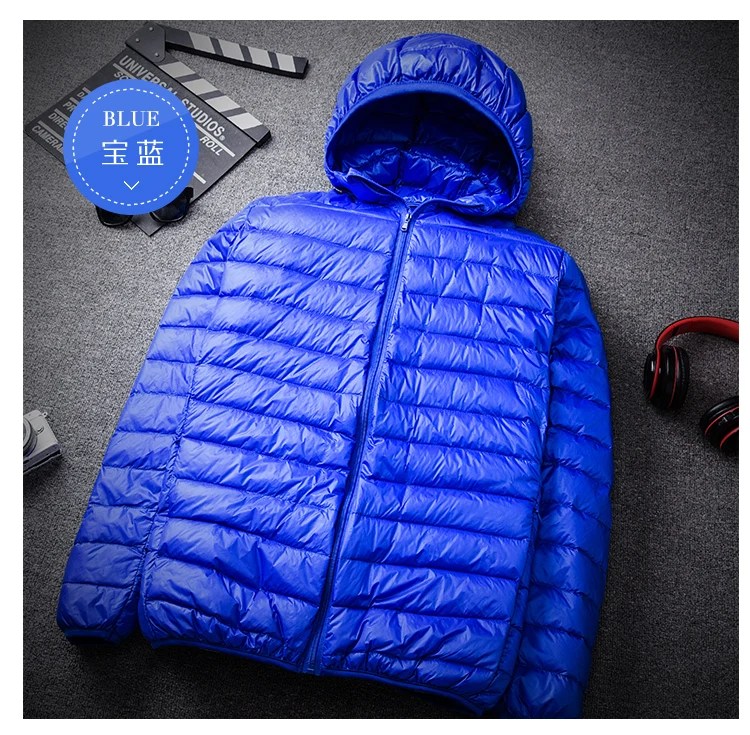 Большой размер 9XL 10XL 11XL alta calidad ультра светильник вниз chaqueta 90% pato blanco abajo con capucha para hombre chaqueta abrigo