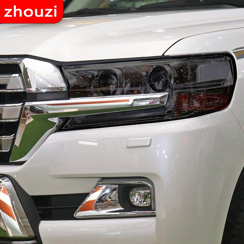 

2 шт. для Toyota Land Cruiser 2014-2020, тонировка для автомобильных фар, Черная защитная пленка, защита, прозрачная наклейка из ТПУ, аксессуары