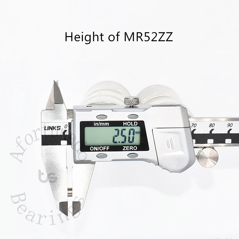 Metal Sealed Miniature Steel Bearings 10PCS 2*5*2.5(mm) MR52ZZ ball bearings,miniature bearings,mini ball bearing