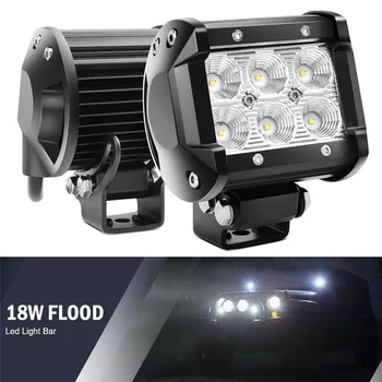 

18W LED Work Light 4WD Offroad Spot Fog ATV SUV UTE Driving Lamp For Jeep