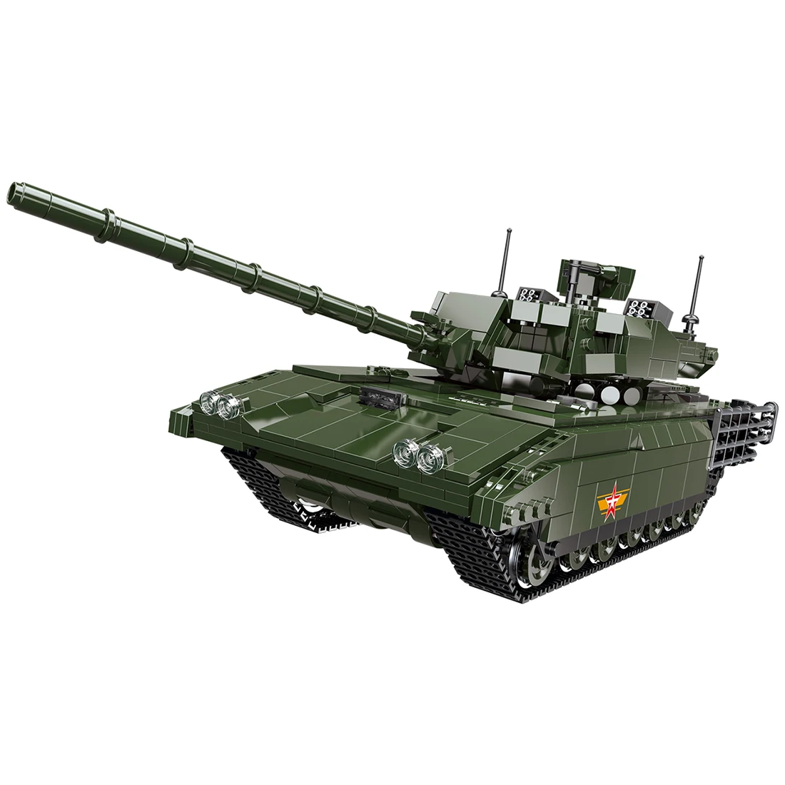 

1588Pcs Moc Small Particles Military Weapon Bricks Building Blocks T-14 Tank Model Education Toy Gift For Children Kids Adults
