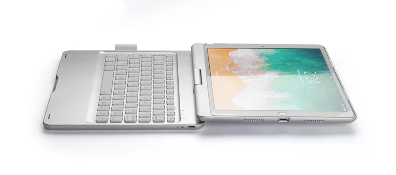 [NEW] Flip Folio Plastic Wireless Bluetooth Keyboard for iPad pro 10.5(Air 3), 360 Rotating+ 7 Colors Backlight