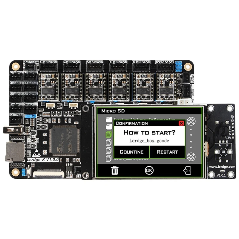 Плата для 3D-принтера Arm 32Bit control ler материнская плата для 3D-принтера системная плата управления контактным экраном комплект Diy Ntc100K Pt100