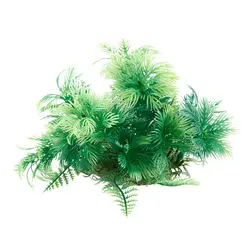 Аквариум Декор из растений пластиковые растения 14 см зеленый