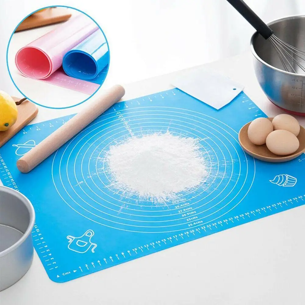 

1pc 70*50cm Silicone Mat For Dough Pastry Baking Mat Pad Scale Kitchen With Mat Kneading Cooking Tool Accessories Home For I1Z1