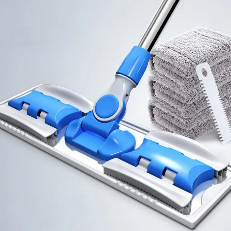 

341201/Flat mop /180 degree rotation design/lazy hand-free home cleaning /Retractable stainless steel rod/Can be suspended