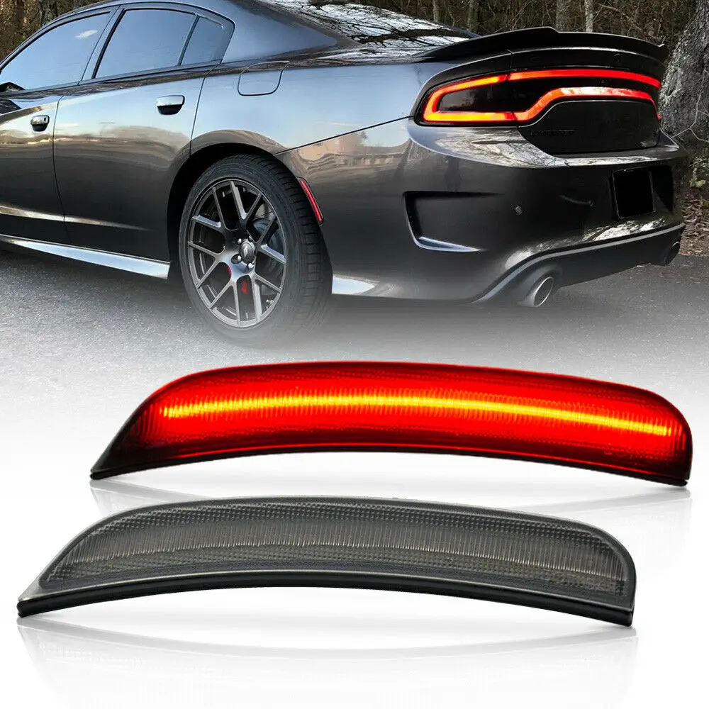 SmokeLensRedLEDRearBumperSideMarkerLightfor20152020Dodge