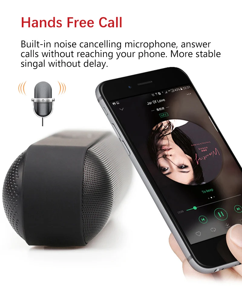 Портативная Bluetooth колонка беспроводная bluetooth высокомощная бумбокс уличные басы Hi