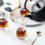 Nordic Light Luxury Turkey Black Tea Mug Tray Kit Cheap Cafe Bohea Glass Teacup Espresso Coffee Cup Saucer Set Tumbler Оптом