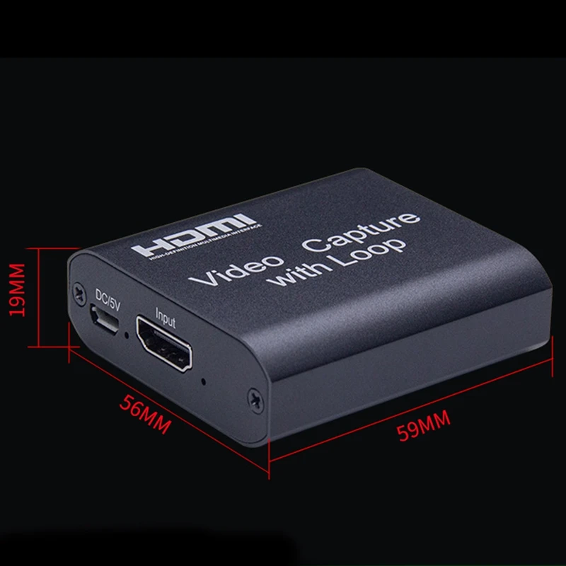 1080P 4K HDMI устройство видеозахвата к USB 2 0 Карта ключ игровая запись потоковая