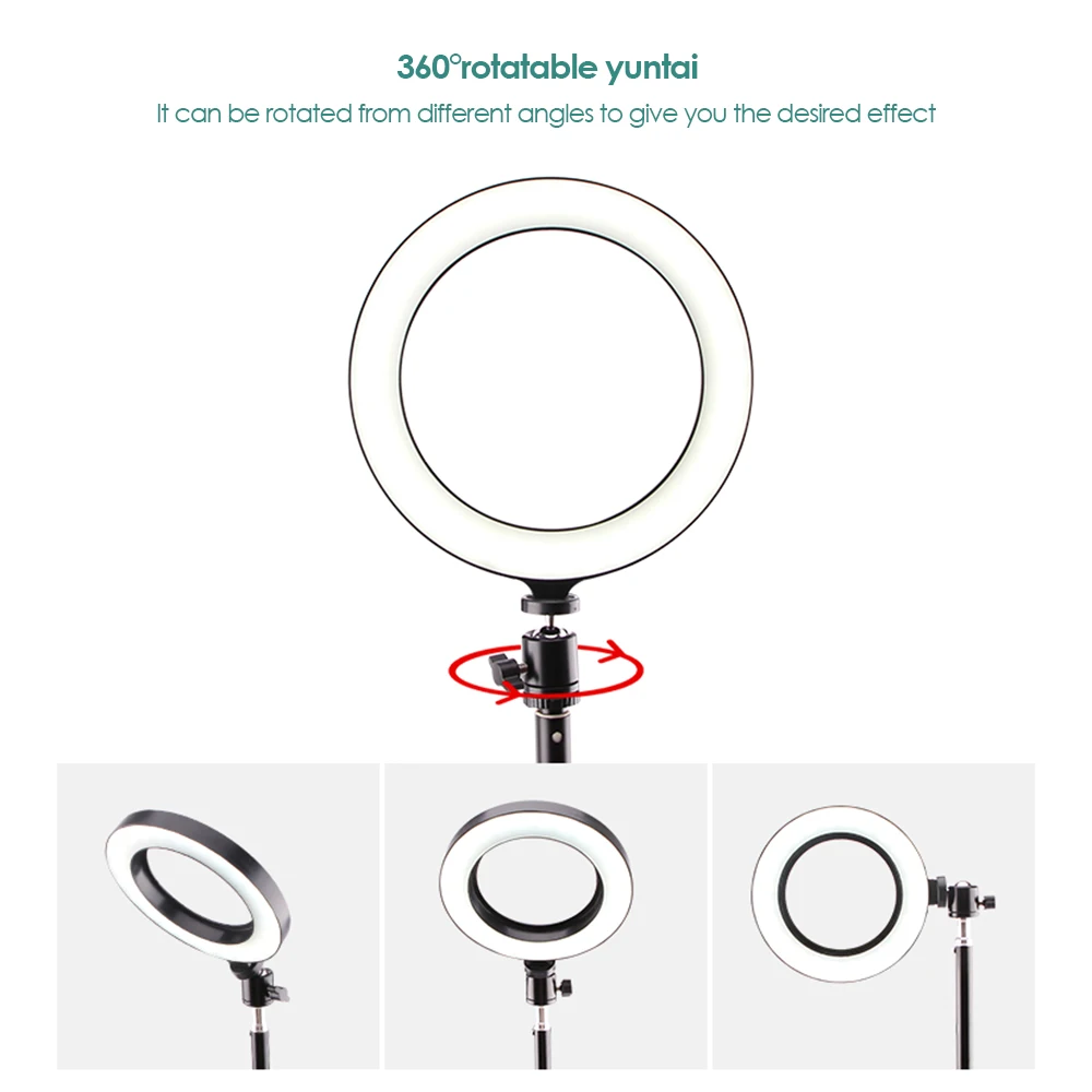 Штатив для телефона, селфи-палка, живой кронштейн, USB, Круглый заполняющий свет, лампа, дополнительный свет, набор, заполняющий свет, комплект