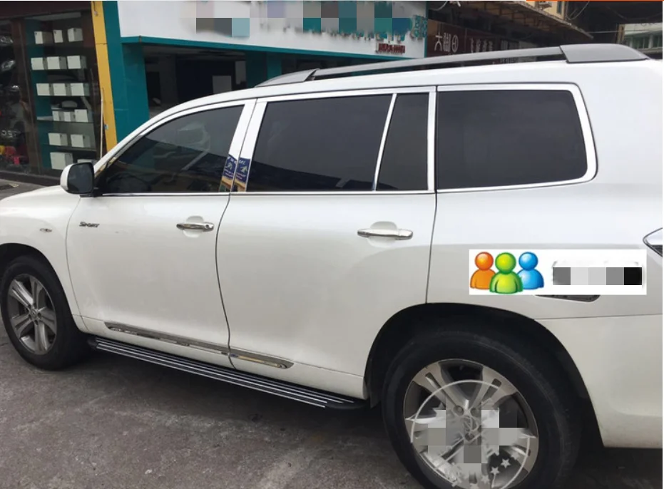 Для Toyota highlander 2009-2011автомобильная модель с высококачественной нержавеющей сталью Украшения для тела полосы украшения аксессуары
