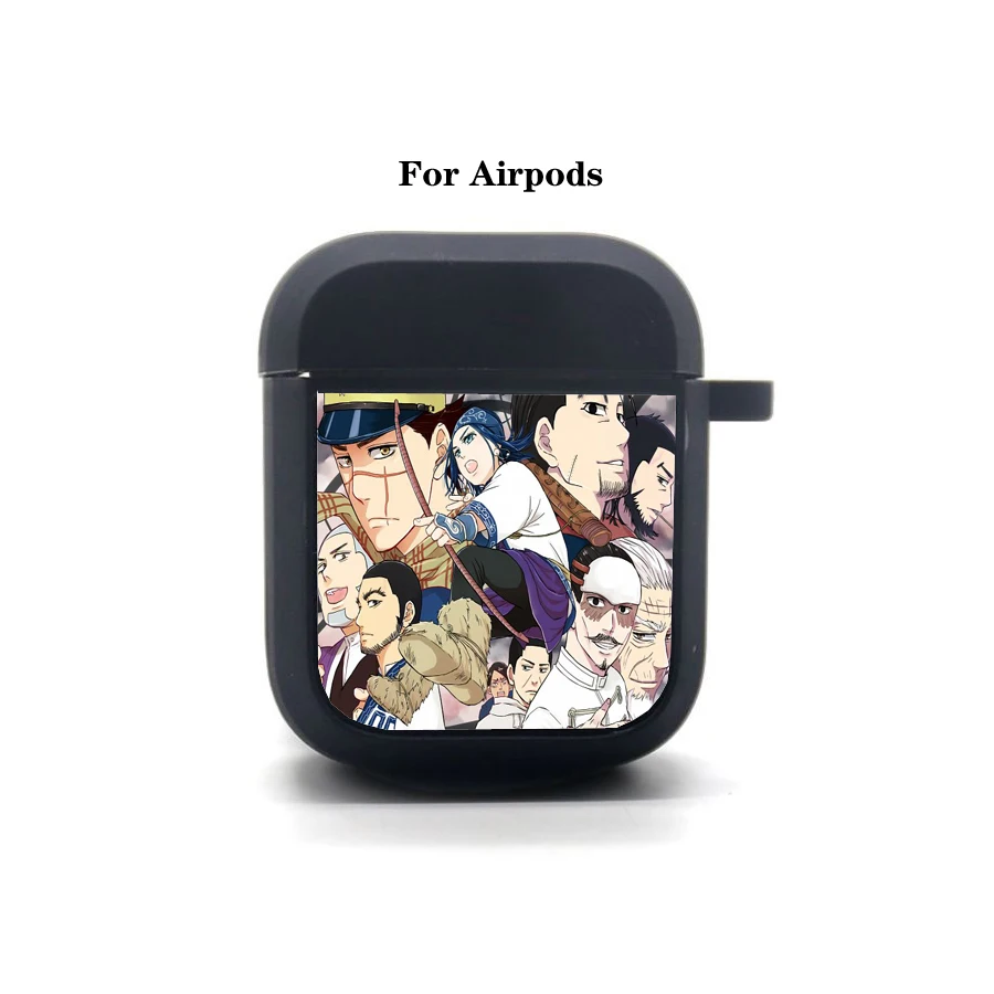 

Чехол для наушников с рисунком аниме Золотой камий AirPods, мягкий силиконовый защитный чехол для наушников с Bluetooth