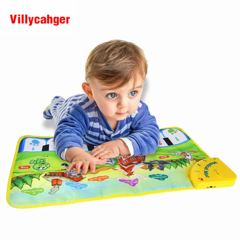 Детский музыкальный коврик с 8 клавишами 60x37 см|carpet seaming|toy testerstoy lamb |