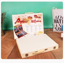 

1Box Wooden Box Set Of Children's Drawing Tools Professional Oil Color Pencils Set Drawing Toys Xmas Gift Student Doodle Tools