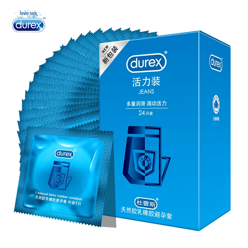 

Durex Condom 3/12/24Pcs Contraception Natural Rubber Smooth Latex Penis Sleeve Condoms Adult Intimate Products Sex Toy For Men