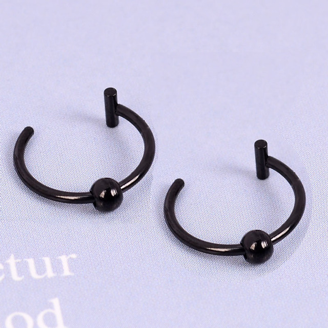 Surgical Steel Fake Nose Ring Nose Wrap Cuffs Fake Septum Clip In The Nose Hoop Lip Hoop Rings Conch Earring Body Jewelry