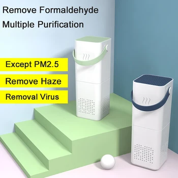 

2020 USB Air Purifier Filter Ion Generator Allergen Pollen Dust Pest Dander Smoke PM2.5 Eliminator Air Fresh Cleaner For home