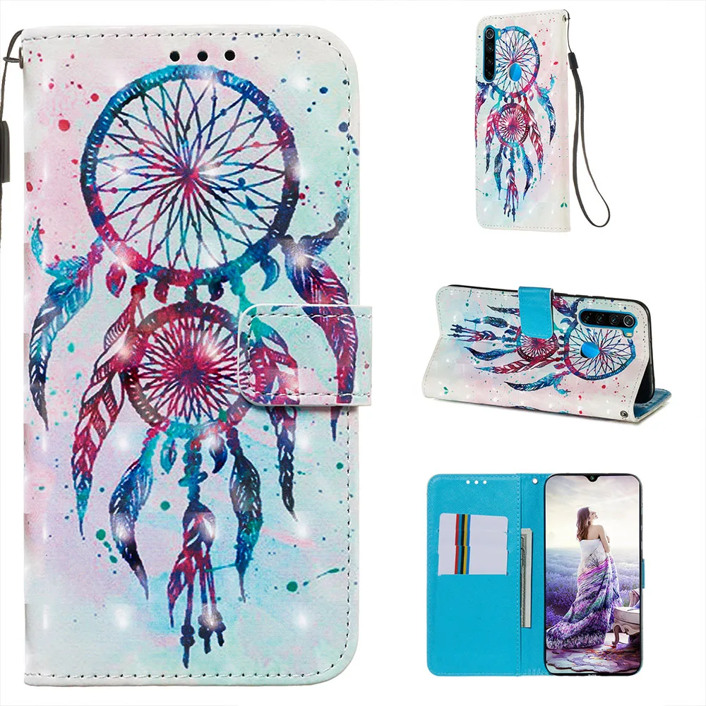 Чехол-книжка из искусственной кожи для Xiao mi Red mi Note8 Note8 Pro/mi 6X/mi A2/Red mi Note 5A Prime/Red mi 4A 5A
