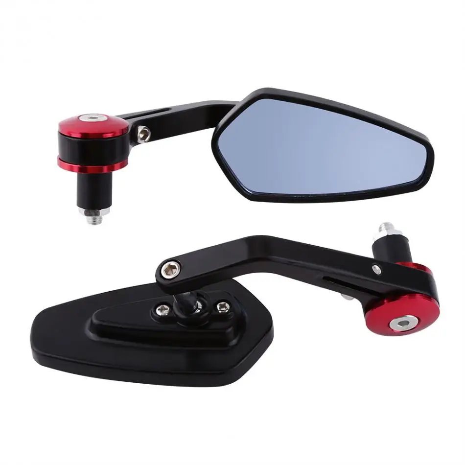 

Universal Motorcycle Rear view Mirrors Aluminum Motorcycle 7/8" Handle Bar End Back Rearview Side Mirrors Red Car Accessories