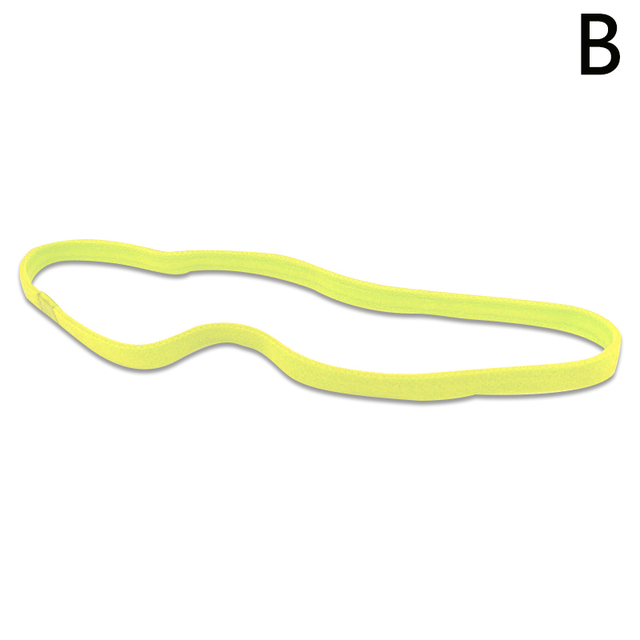 Color Women Men Yoga Hair Bands Running Sports Anti-slip Elastic Rubber Thin Headband Hair Accessories Jewelry