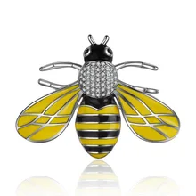 Европа и Соединенные Штаты, Jashion желтая Пчелка» циркон брошь высокого качества изысканный аксессуары