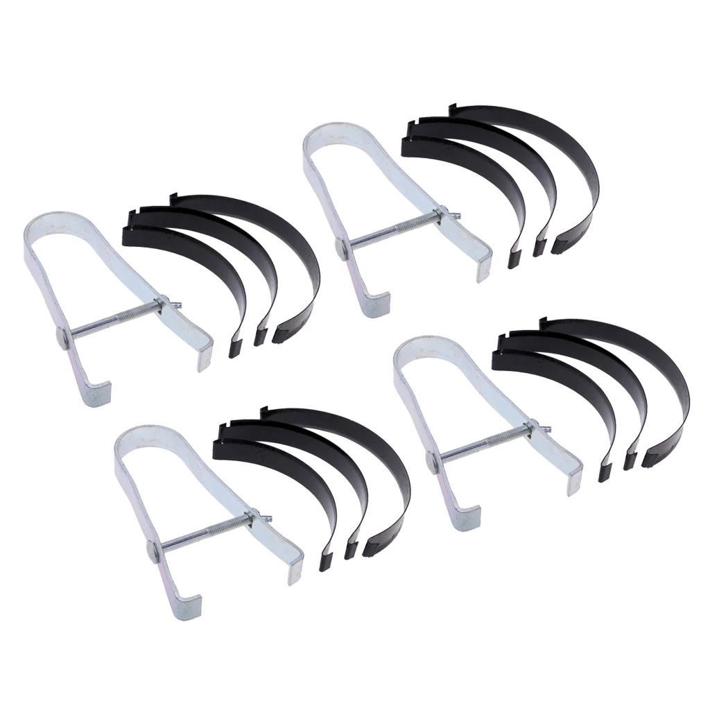 4 Set Universal Piston Ring Compressor Tool Set Clamp Piler Installer Kit Range 50-85mm 2-3.34 inch (Silver)