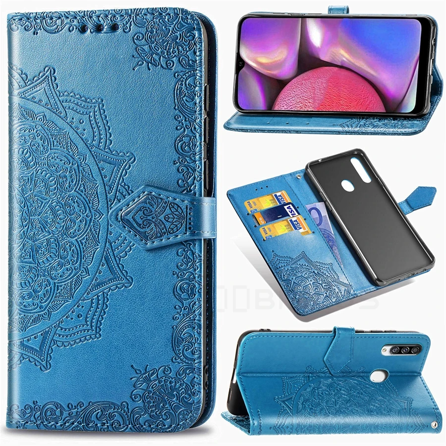 Чехол для телефона samsung A20s с подставкой, флип-чехол для samsung Galaxy A20 s E SM-A207F/DS A207FN A205F A202F, роскошный кожаный чехол-бумажник