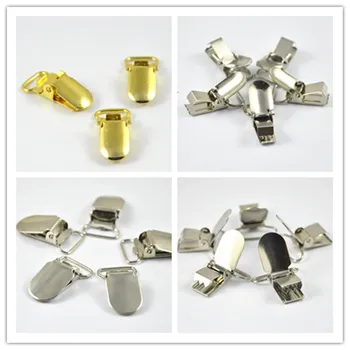 

Metal Suspender Pacifier Clips Dummy Pacifier Holder Baby Clips cute bow pacifier