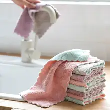 1 шт. сверхвпитывающая микрофибра чистая ткань посуда Чистящая тряпка полотенце домашнее кухонное полотенце тряпка для мытья посуды