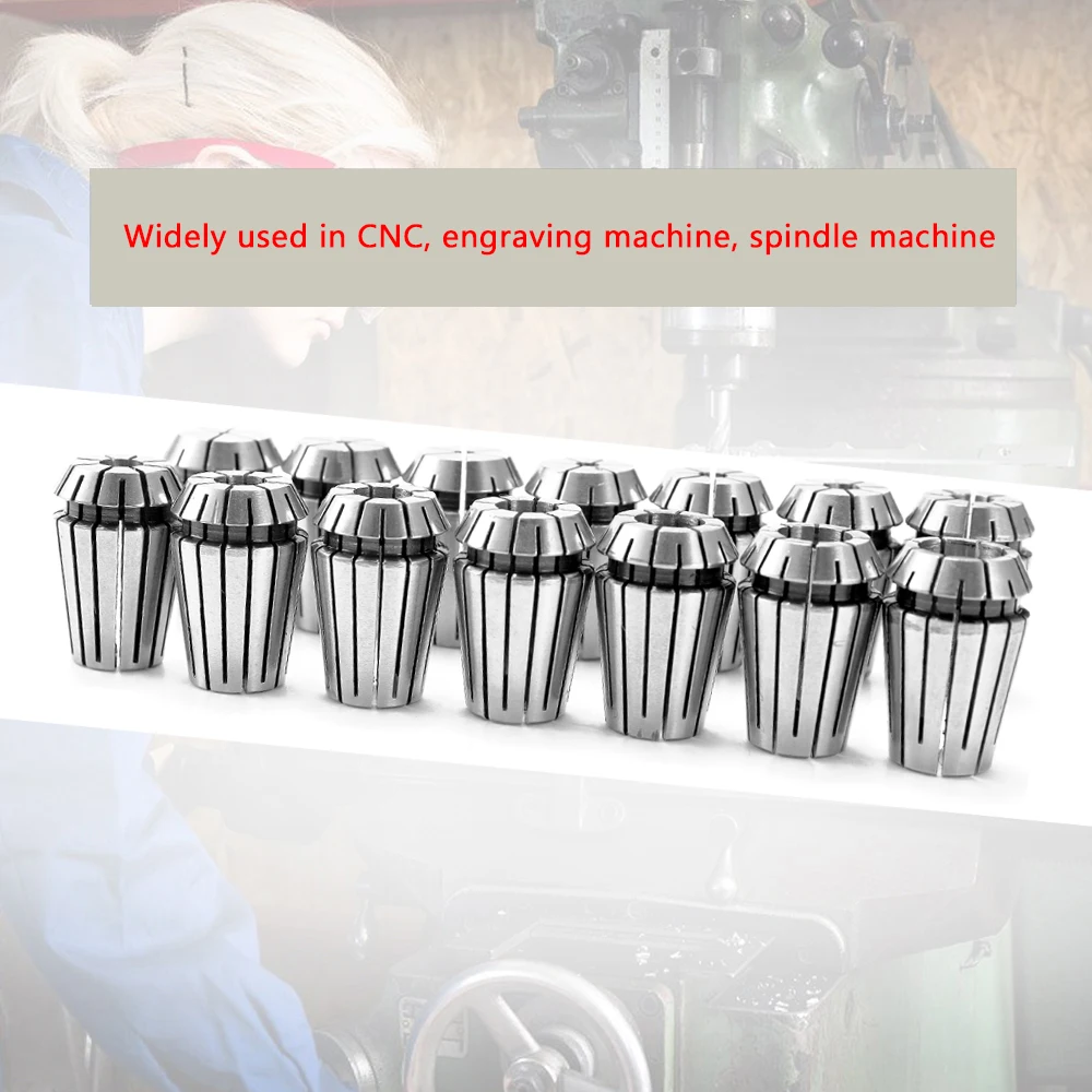 

Hot New High Accuracy ER20 14PCS Set Imperial Spring Collet Set for CNC Engraving Machine & Milling Lathe Tool Tool Holder Frees