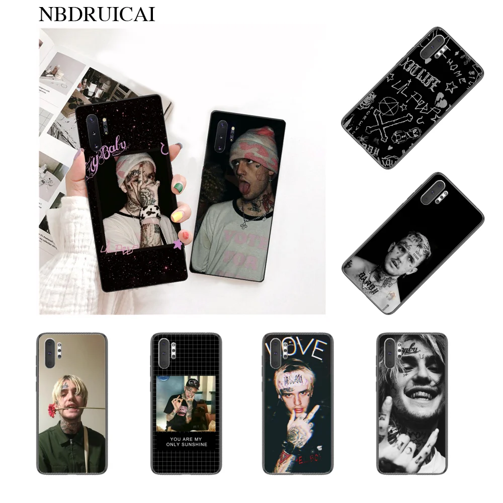NBDRUICAI Rap singer Lil Peep Soft Silicone Black Phone Case for Samsung Note 3 4 5 7 8 9 10 pro M10 20 30 | Мобильные телефоны и