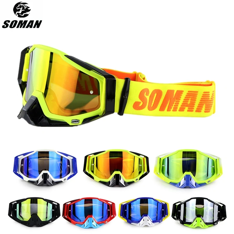 SOMAN Gafas para casco de Motocross todoterreno, prueba de polvo, para Motocross, 11 S|Gafas de -