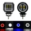 Lámpara LED antiniebla para conducción diurna, faro de luz Led de 3 pulgadas y 20W, Halo para motocicleta, para Jeep, ATV, 12V, 24V, SUV, haz de luz de trabajo ► Foto 1/6