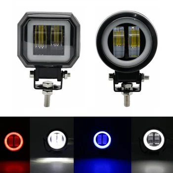 

LED Fog Lamp Driving Daytime Off road Led Light Headlight 3'' 20W Motorcycle Halo Lamps For Jeep ATV 12V 24V SUV Worklight Beams