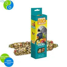 Рио Палочки с фруктами и ягодами для попугаев 2х75 г Рио Палочки с фруктами и ягодами для попугаев 2х75 г